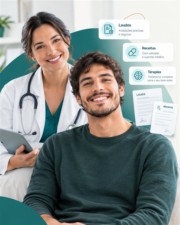 Paciente em consulta de telemedicina pelo celular